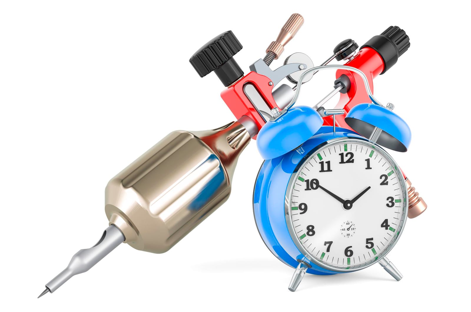Orologio meccanico in vetrina illuminata nell'officina di Ingranaggio Dorato